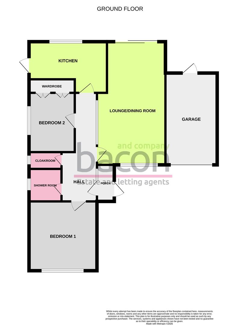 Floor Plan | Bungalow - Detached | Hawthorn Crescent, Broadwater, Worthing | Sold - Subject to Contract